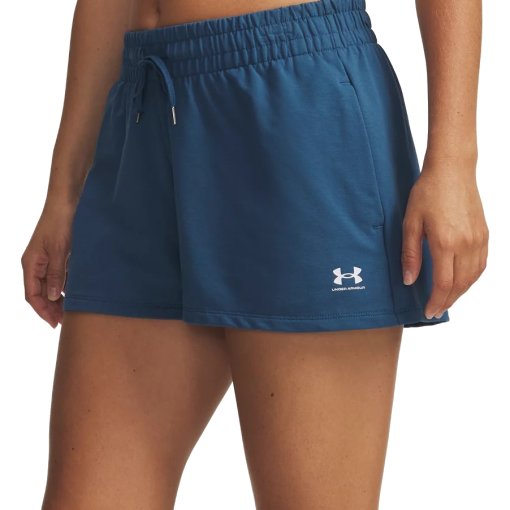 Productfoto van Under Armour UA Sport Terry Short Dames - Wham Blue/White