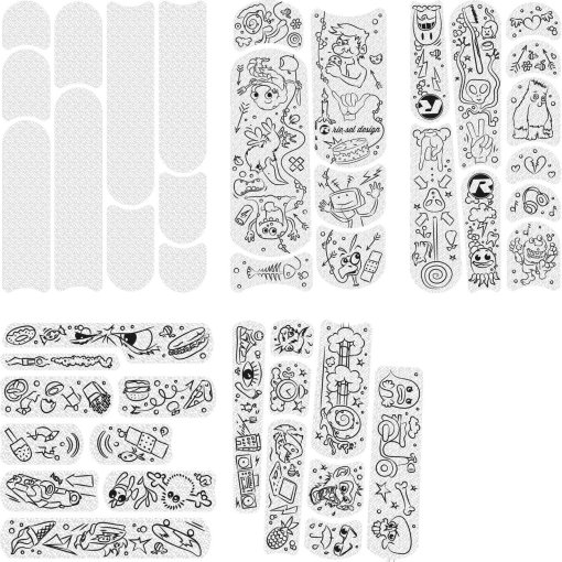 Produktbild von rie:sel design kids:tape Youngstar Rahmenschutzfolie - doodle black