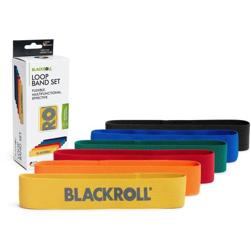 Picture of BLACKROLL Loop Band Set of 6 - yellow, orange, red, green, blue, black