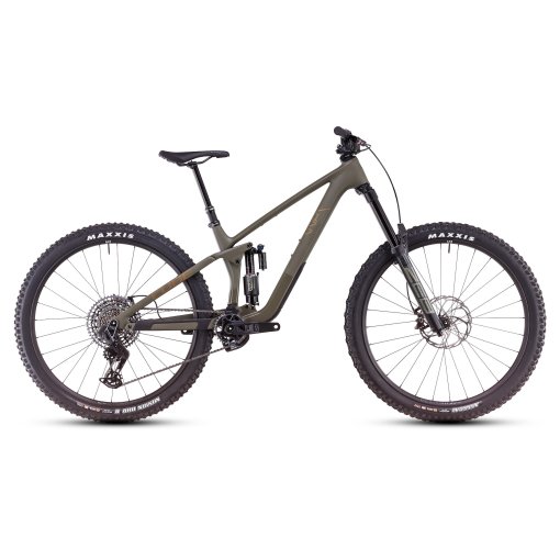 Produktbild von CUBE STEREO ONE77 C:68X TM - 29&quot; Carbon Mountainbike - 2026 - dustyolive / gold