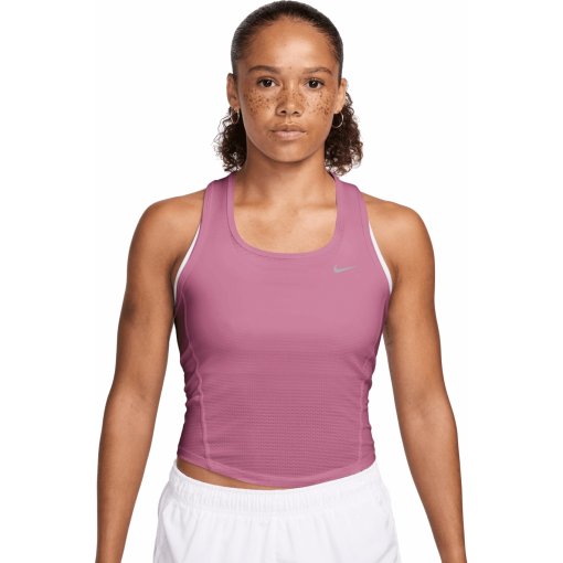 Photo produit de Nike Tempo Dri-FIT Crop Débardeurs pour femmes - peony/photon dust/white/reflective IF1480-641