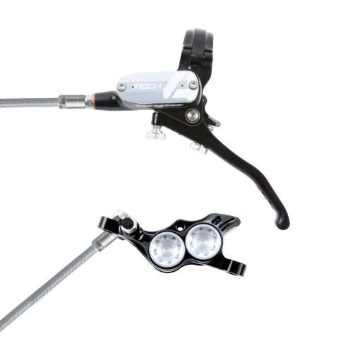 Immagine prodotto da Hope Tech 4 E4 Freno a Disco - Acciaio Intrecciato - nero/argento - Leva destra