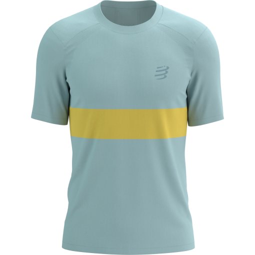 Produktbild von Compressport Performance Running T-Shirt Herren - ether/lemon