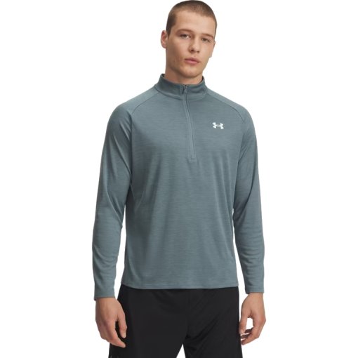 Foto de Under Armour Parte de Arriba Texturizada con Media Cremallera Hombre - UA Tech™ - Jasper Blue/White