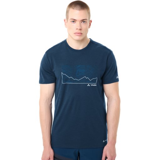 Productfoto van Vaude Tekoa Wool T-Shirt Heren - dark sea/blue