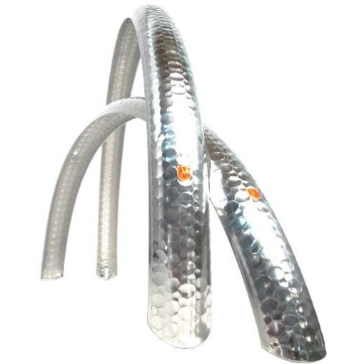 Productfoto van Velo Orange Hammered Fenders Spatbordenset - 28&quot; | 45mm - Silver