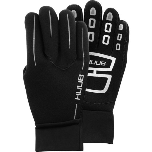 Image de HUUB Design Gants de Natation de Néoprène - noir/argenté