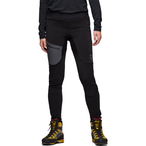 Foto de Norrona Mallas Mujer - trollveggen warmwool2 stretch - Caviar