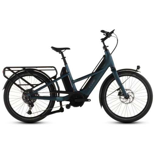 Picture of CUBE LONGTAIL HYBRID 800 - Electric Cargo Bike - 2026 - royalgreen / black