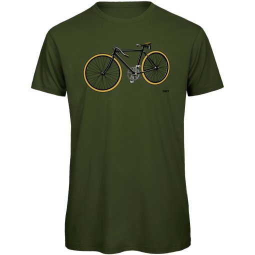 Foto de RTTshirts Camiseta Ciclismo Hombre - Bicicleta Carretera Retro - khaki