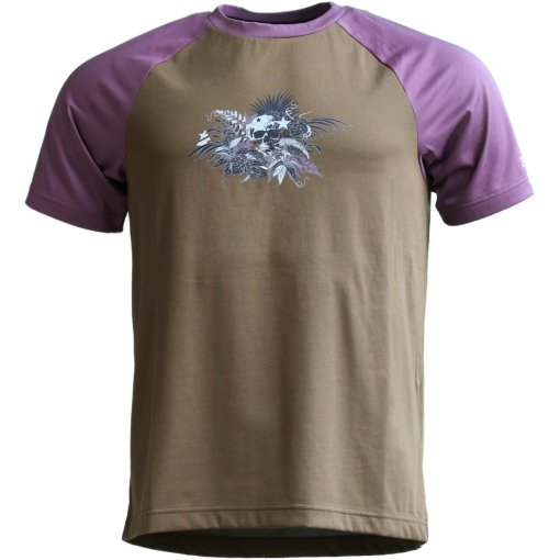 Foto de Zimtstern Camiseta MTB de Manga Corta Hombre - Riderz - Military Olive/Berry