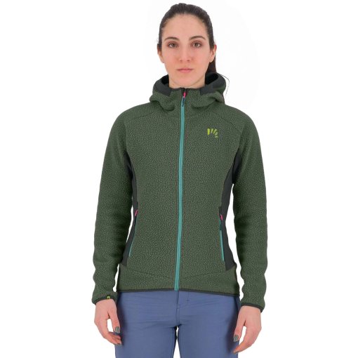 Foto de Karpos Chaqueta Polar con Capucha Mujer -  80&#039;s - black sand/thyme