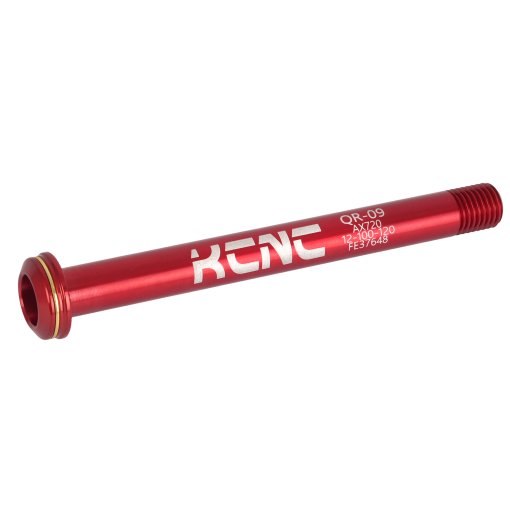 Productfoto van KCNC Thru Axle KQR09 - 12x100mm - 7075AL - red