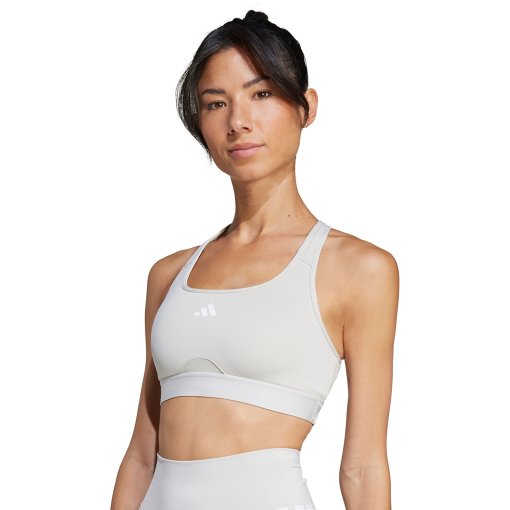 Foto de adidas Sujetador deportivo de sujeción media - Powerreact Training - wonder alumina/white JJ0879