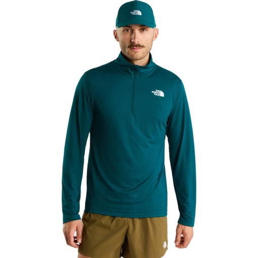 Picture of The North Face 24/7 1/4 Zip Long-Sleeve T-Shirt Men - Pacific Teal