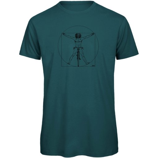Immagine prodotto da RTTshirts Maglietta da Ciclismo	Uomo - DaVinci - blu