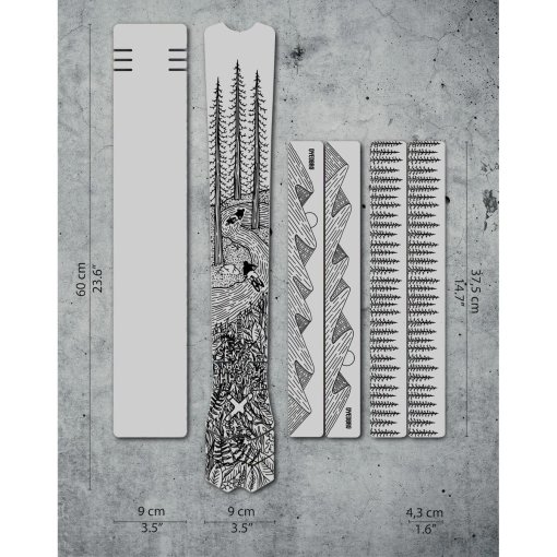 Immagine prodotto da DYEDBRO Pellicola Protettiva per Telaio MTB - OS Illustration - nero