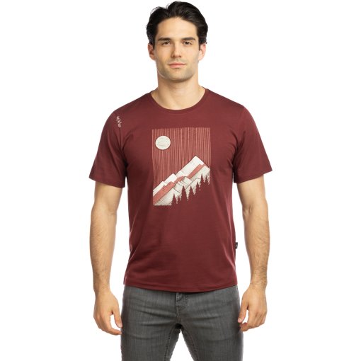 Foto de Chillaz Camiseta Hombre - Bozen Sunny Mountains - dark red