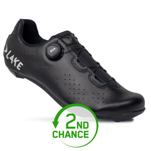 Produktbild von Lake CX178 Rennradschuhe Herren - X Wide - schwarz/silber - B-Ware