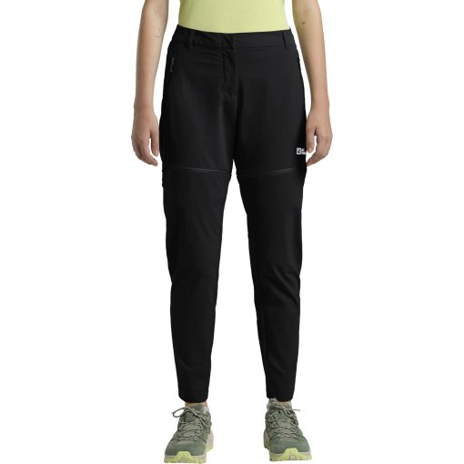 Foto de Jack Wolfskin Pantalones Desmontables Mujer - Hikeout Zip Off - regular - negro