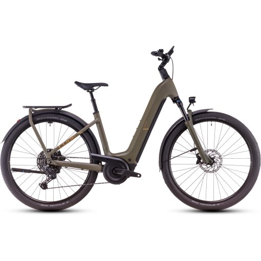 Produktbild von CUBE KATHMANDU HYBRID Pro 800 - Tiefeinstieg Trekking E-Bike - 2025 - dustyolive / gold