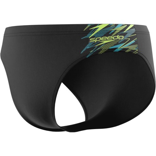 Picture of Speedo Medley Logo 7cm Swim Briefs Men - anthracite/hyper teal