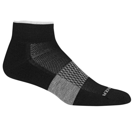 Picture of Icebreaker Merino Multisport Light Mini Socks Men - Black/Snow/Metro Heather