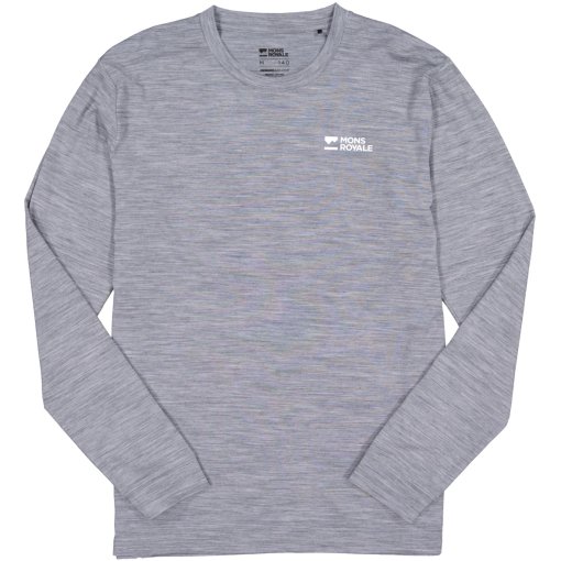 Produktbild von Mons Royale Icon Merino Langarmshirt Herren - grey heather