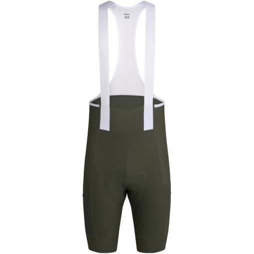 Productfoto van Rapha Brevet E. Cargo Fietsshort met Bretels Heren - dark green/white