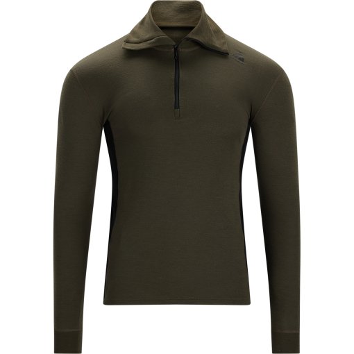 Picture of Aclima Warmwool Polo Sweater Men - tarmac/jet black