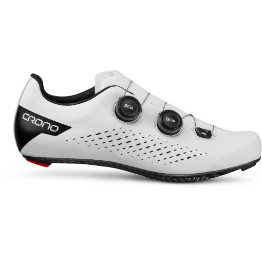 Produktbild von Crono CR2 Rennradschuhe - White | Full Carbon Sole