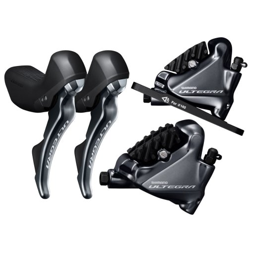 Photo produit de Shimano Frein à Disque Hydrauliques - Ultegra ST-R8020 + BR-R8070 - Flat Mount - 2x11 Vitesses - Set Avant + Arrière