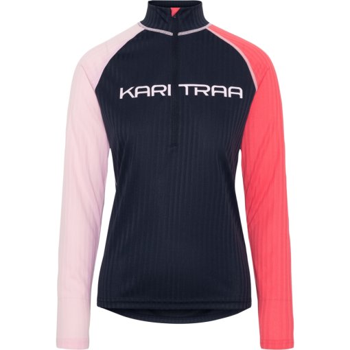 Immagine prodotto da Kari Traa Maglia Intima Maniche Lunghe Donna - Ella Half Zip - royal