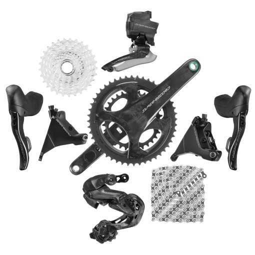 Foto de Campagnolo Super Record WRL Groupset 2x12-Velocidades + 13-Velocidades Brake/Shift Lever - Ergopower | Freno disco hidráulico - Flat Mount
