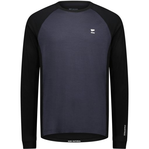 Foto de Mons Royale Camiseta de Manga Larga Hombre - Tarn Merino - iron / negro