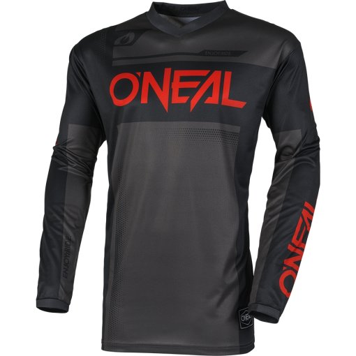 Produktbild von O&#039;Neal Element Langarmtrikot Herren - RACEWEAR V.25 schwarz/grau/rot