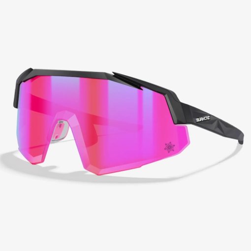 Picture of Supacaz Orbitron Lazer Glasses - Matte Black | Pink Sunset Lazer Lens