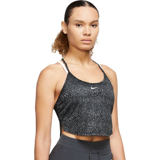 Photo produit de Nike Debardeur Femme - One Dri-FIT Cropped - black/pearl pink/white DX0164-010