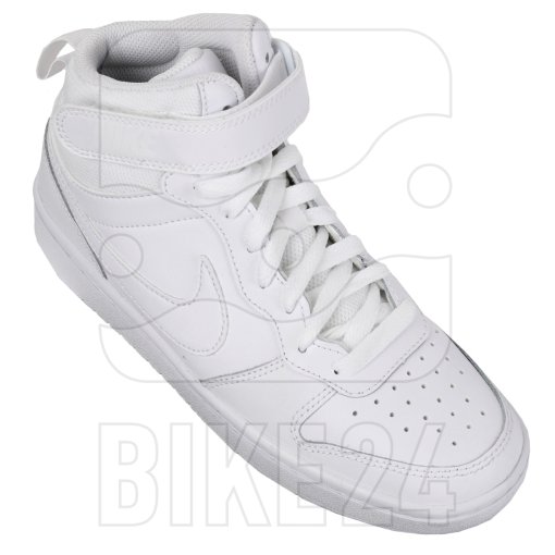 Foto de Nike Zapatillas Niños - Court Borough Mid 2 - white/white-white CD7782-100