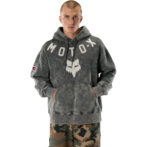 Foto de FOX Moto-X Heavyweight Fleece Sudaderas con capucha para hombres - dark shadow