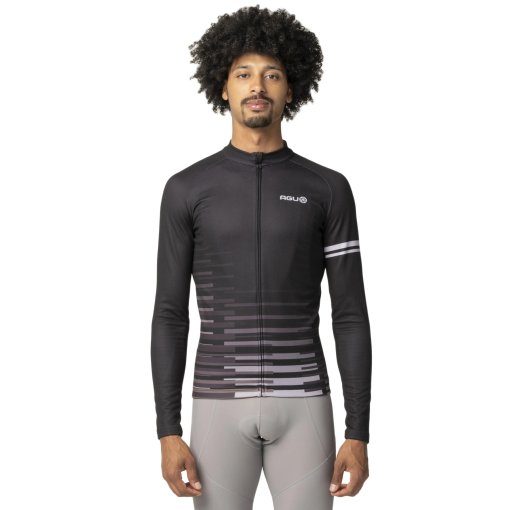 Foto de AGU Maillot de Manga Larga Hombre - Essential Faded Blocks - negro