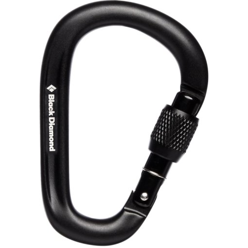 Immagine prodotto da Black Diamond Pearlock Screwgate HMS Carabiner - Black