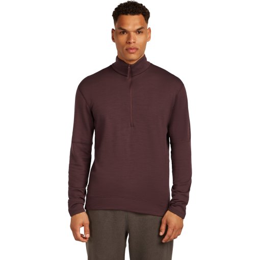 Foto de Icebreaker Jersey Hombre - Merino 360 Realfleece™ Elemental Half Zip - Java