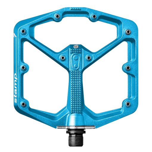 Foto de Crankbrothers Pedales de Plataforma - Stamp 7 Large - electric blue