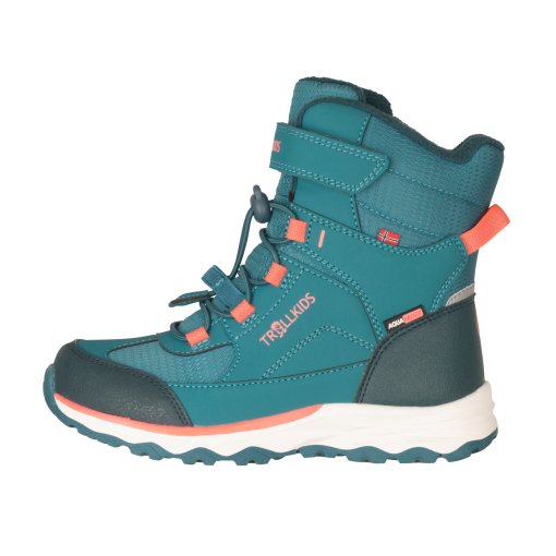 Foto de Trollkids Botas Invierno Niño - Hafjell XT - Dusty Teal/Coral Pink/Midnight Petrol