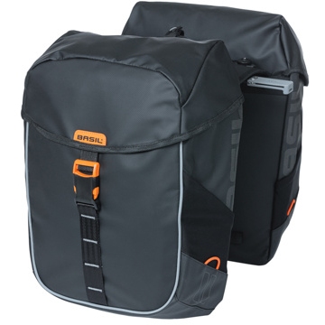 Immagine prodotto da Basil Borsa Bici (Pairo) - Miles Tarpaulin - 2x17L - nero/arancione