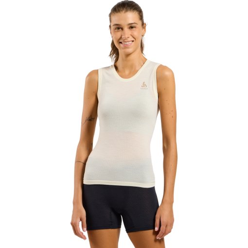 Foto de Odlo Camiseta Interior sin Mangas Mujer - Performance Wool 140 Seamless - zero dye melange