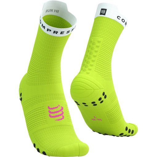 Immagine prodotto da Compressport Calze a Compressione - Pro Racing v4.0 Run High - safety yellow/white/black/neon pink