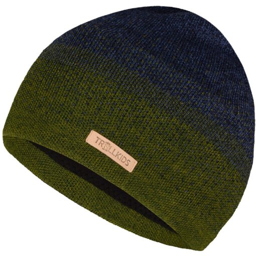 Produktbild von Trollkids Merino Mütze Kinder - Spruce Gree/Navy