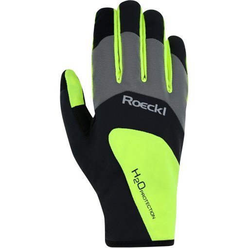 Foto de Roeckl Sports Guantes Ciclismo - Rapallo - dress black/fluo yellow 9202